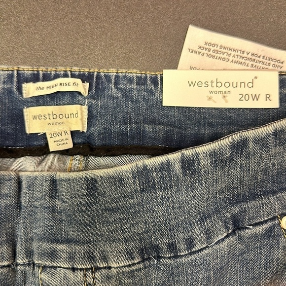 69.  NWT westbound high rise skinny pull on jegging size 20 w R - Picture 4 of 9